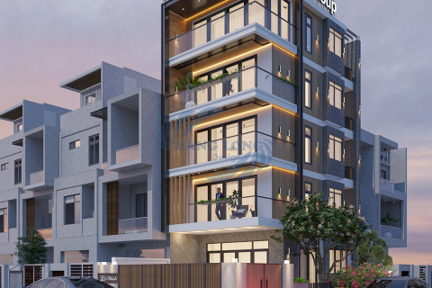 Thiết kế thi công toà nhà văn phòng Vintek Group